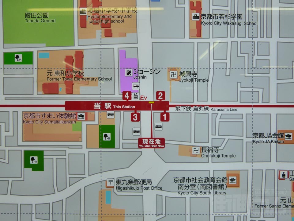 九条駅周辺MAP