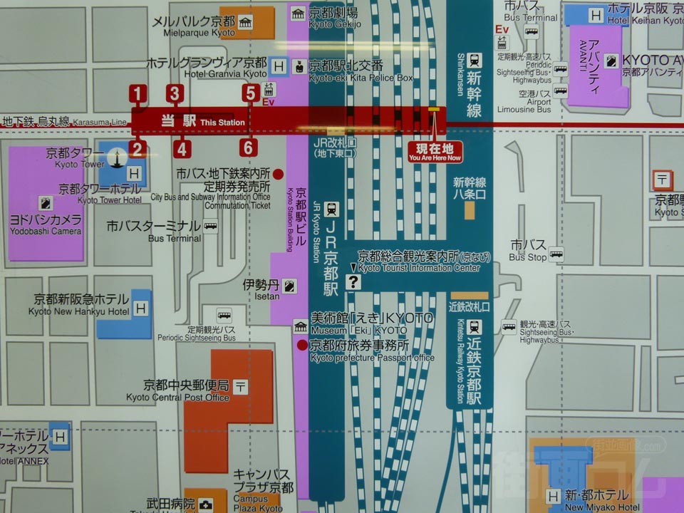 京都駅周辺MAP