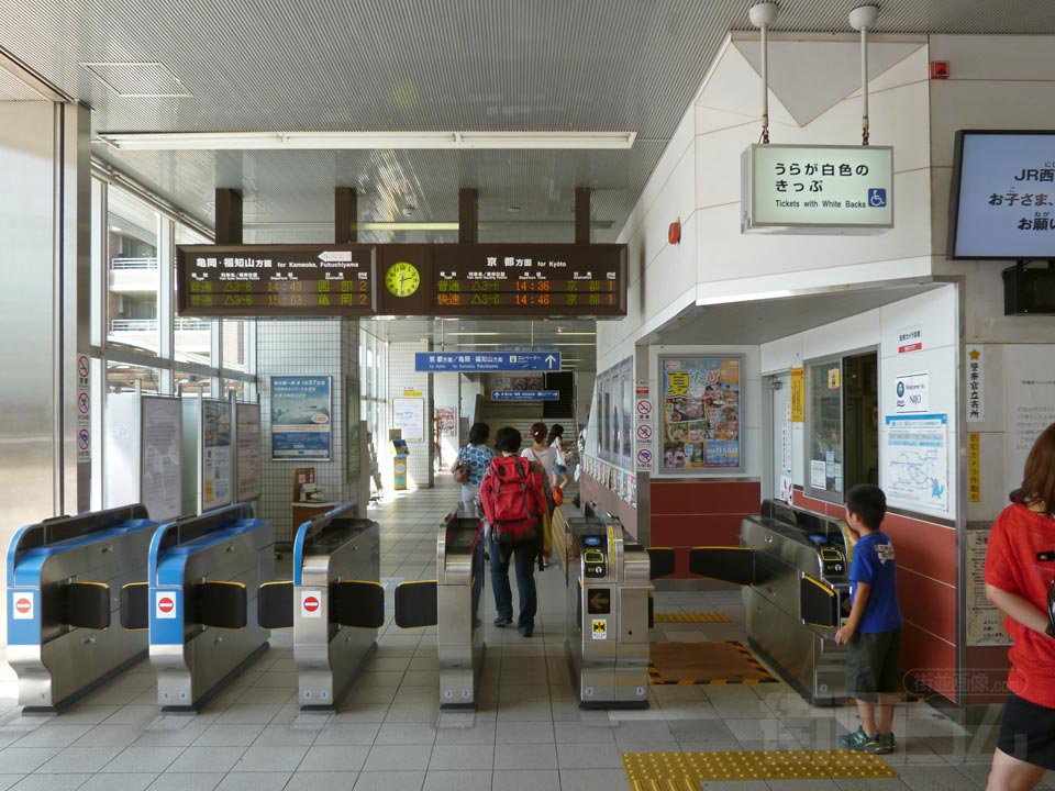 JR二条駅改札口