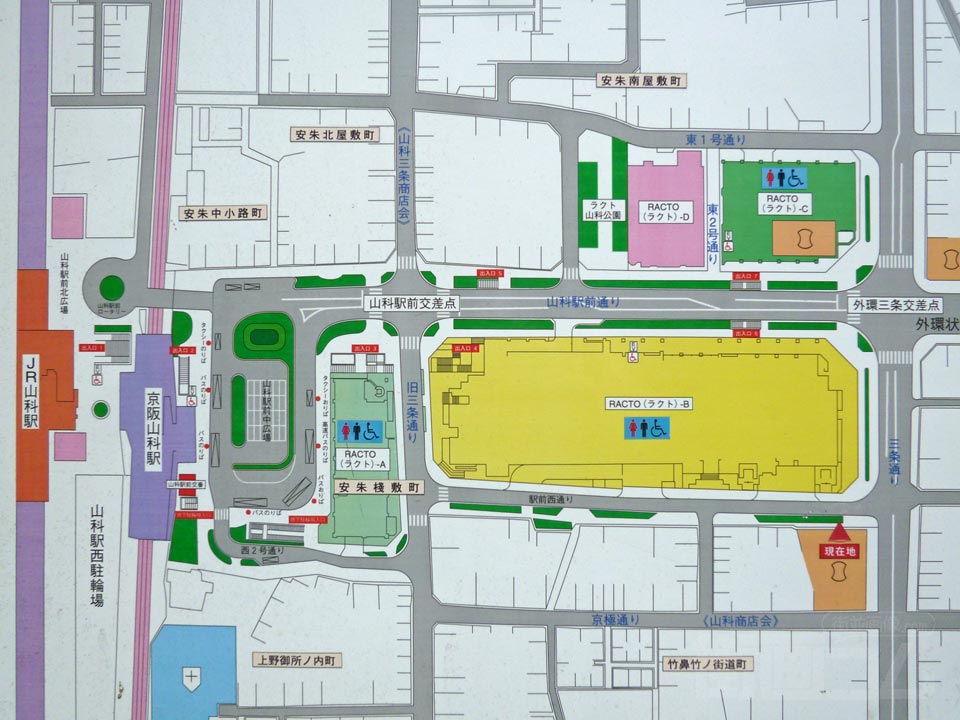 山科駅周辺MAP
