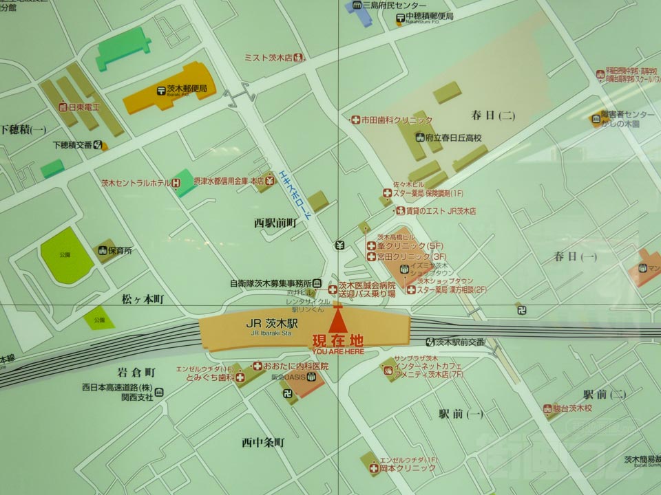 茨木駅周辺MAP