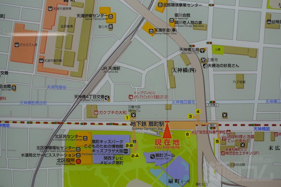 天満・扇町駅周辺MAP