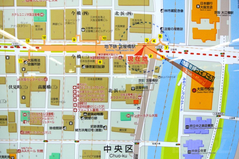 淀屋橋駅周辺MAP