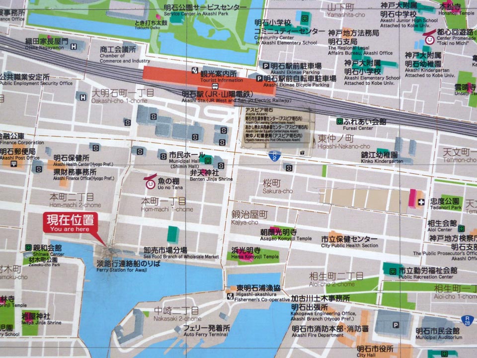 明石駅周辺MAP