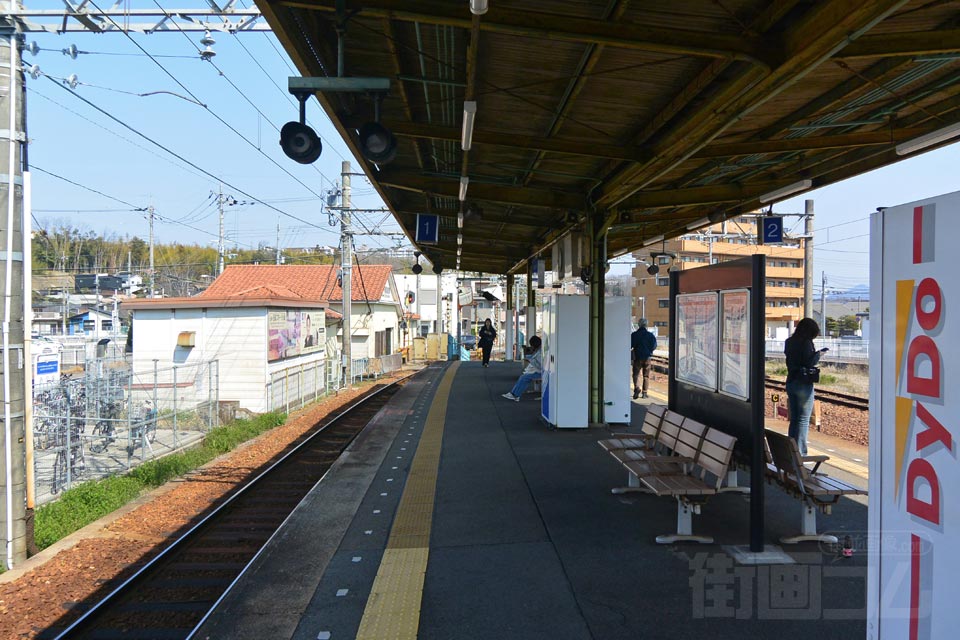 神戸電鉄道場南口駅ホーム（神戸電鉄三田線）