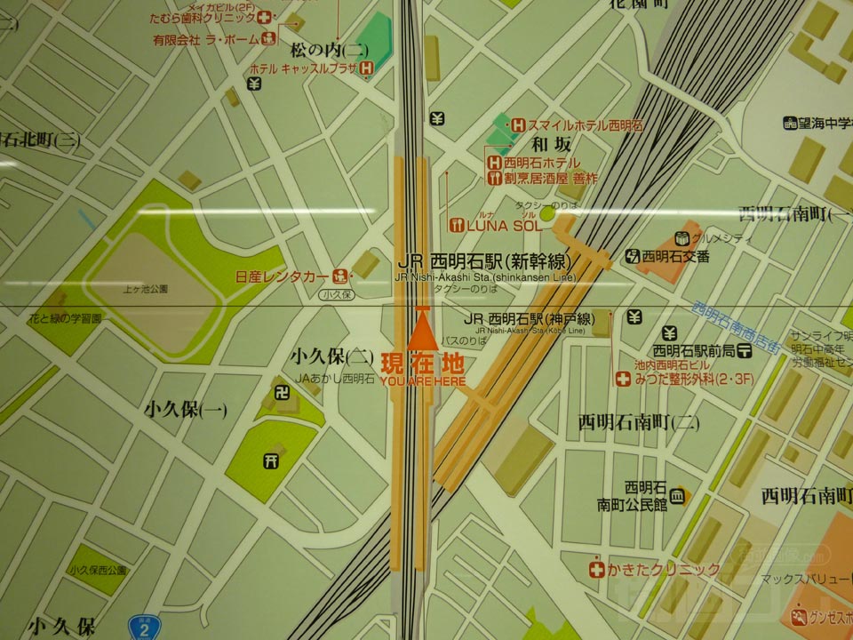西明石駅周辺MAP