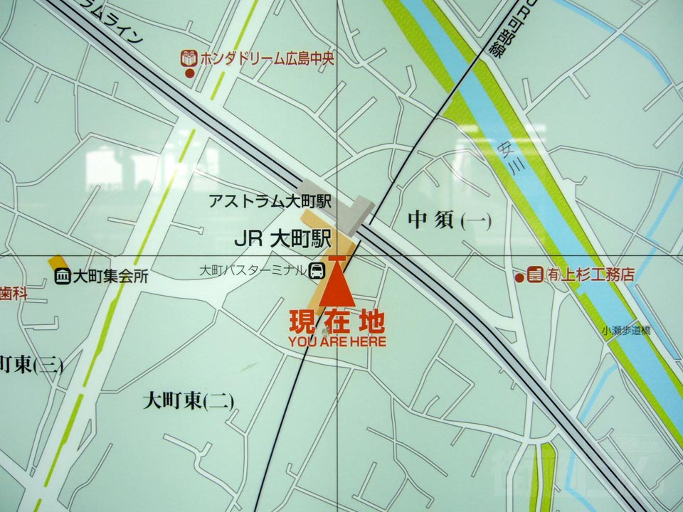 大町駅前周辺MAP