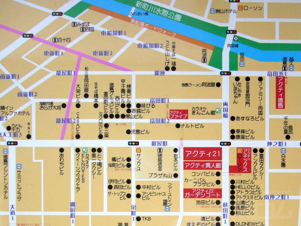新町・栄町周辺MAP