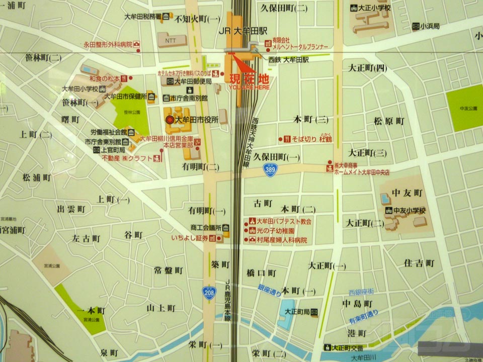大牟田駅周辺MAP