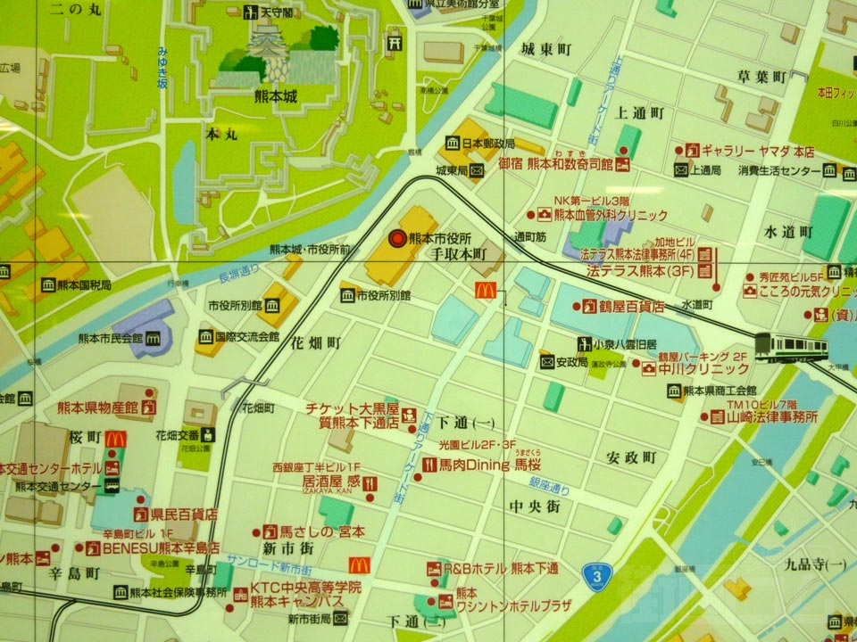 熊本中心部MAP写真画像