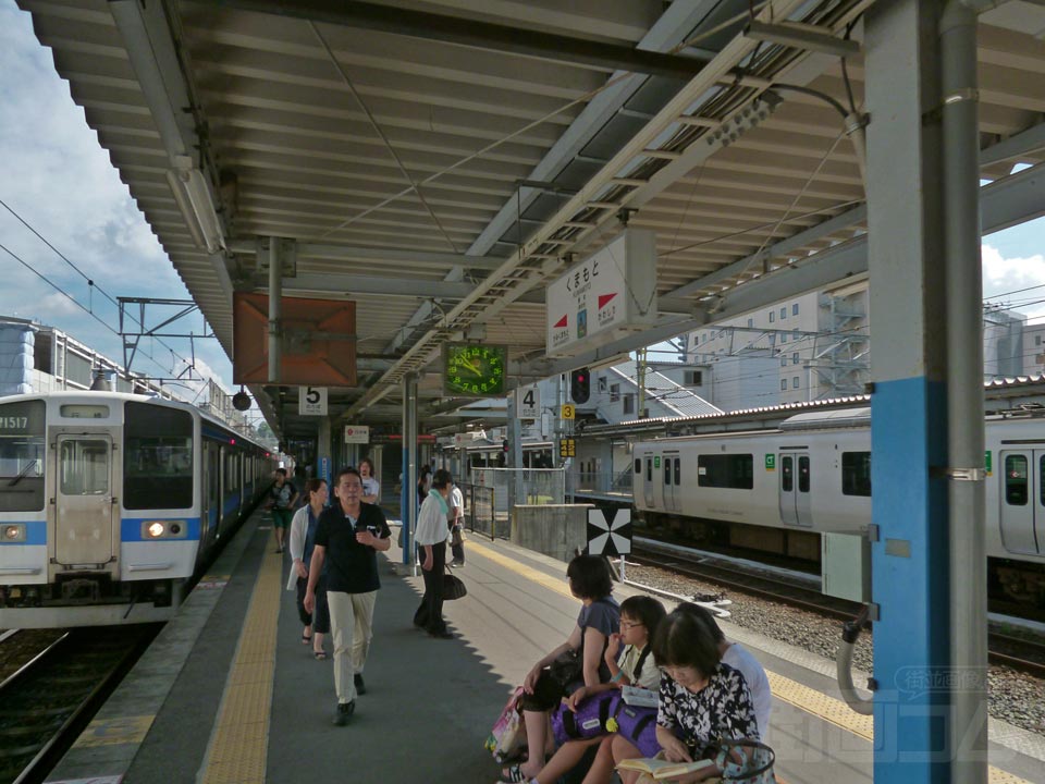 JR熊本駅ホーム(豊肥本線・三角線)写真画像