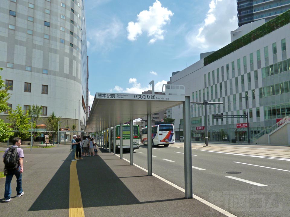 熊本駅前バス停写真画像