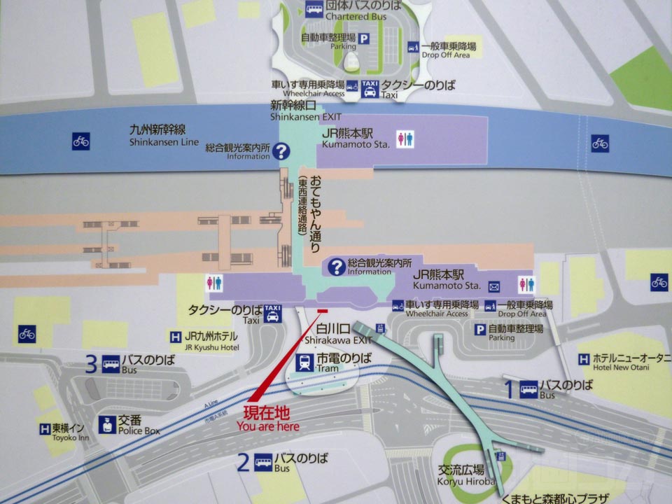 熊本駅周辺MAP写真画像