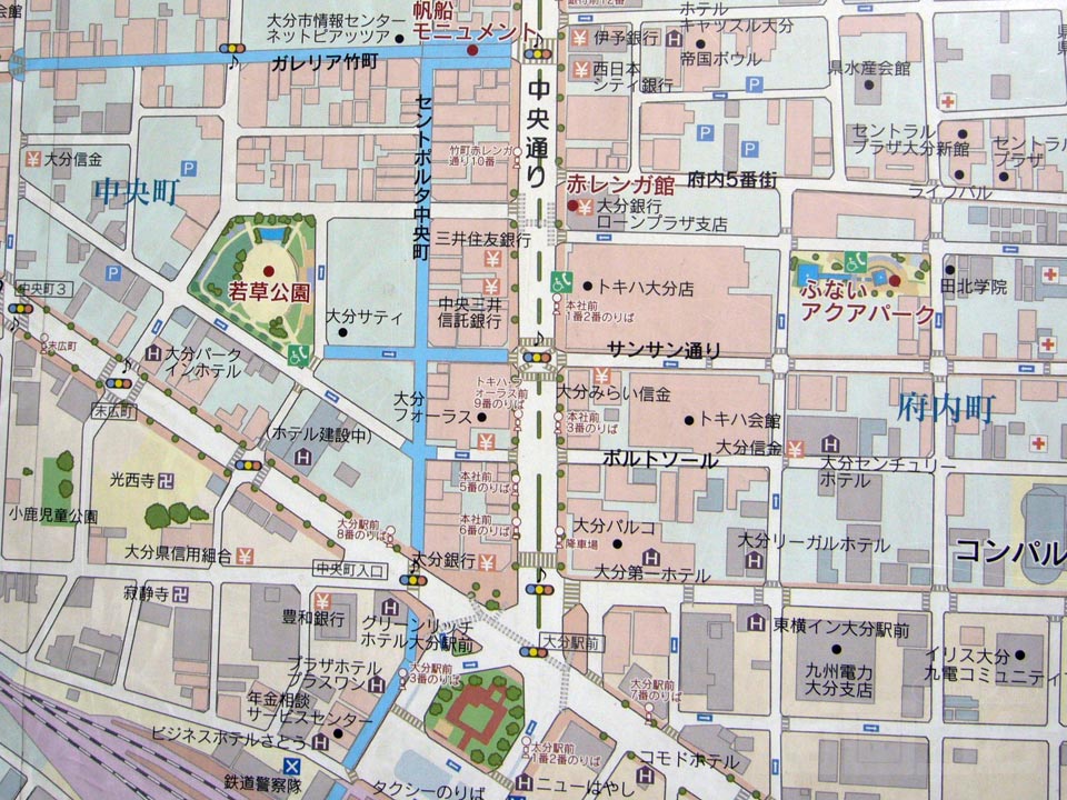 大分駅前周辺MAP
