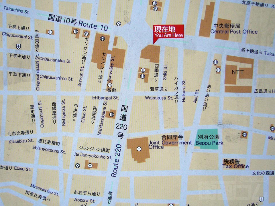 橘通り周辺MAP