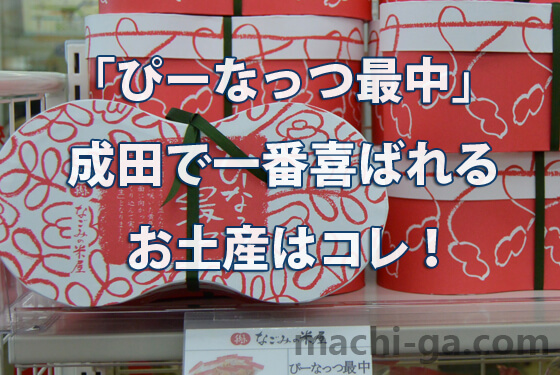 「ぴーなっつ最中」成田で一番喜ばれるお土産はコレ！