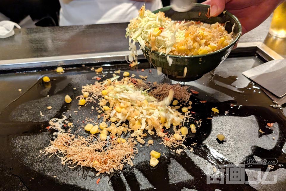 もんじゃ蔵「ベビースターコーンもんじゃ」