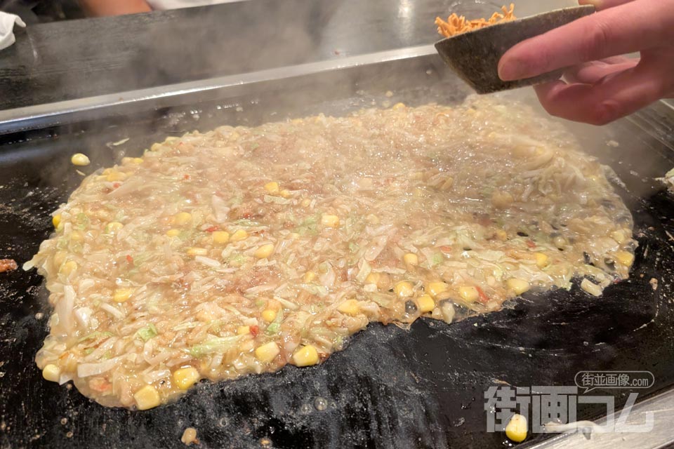 もんじゃ蔵「ベビースターコーンもんじゃ」