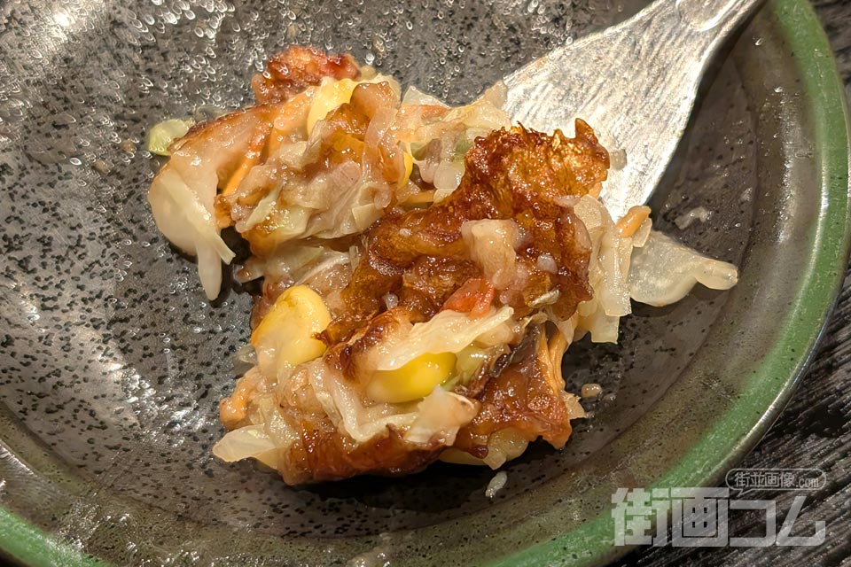 もんじゃ蔵「ベビースターコーンもんじゃ」