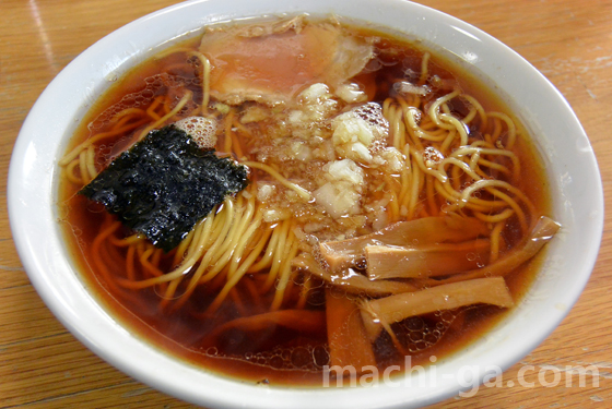 八王子ラーメン「みんみんラーメン」のラーメン