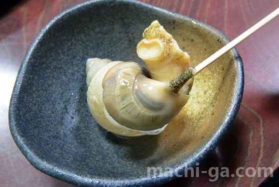 富山湾の名産「バイ貝」の小鉢