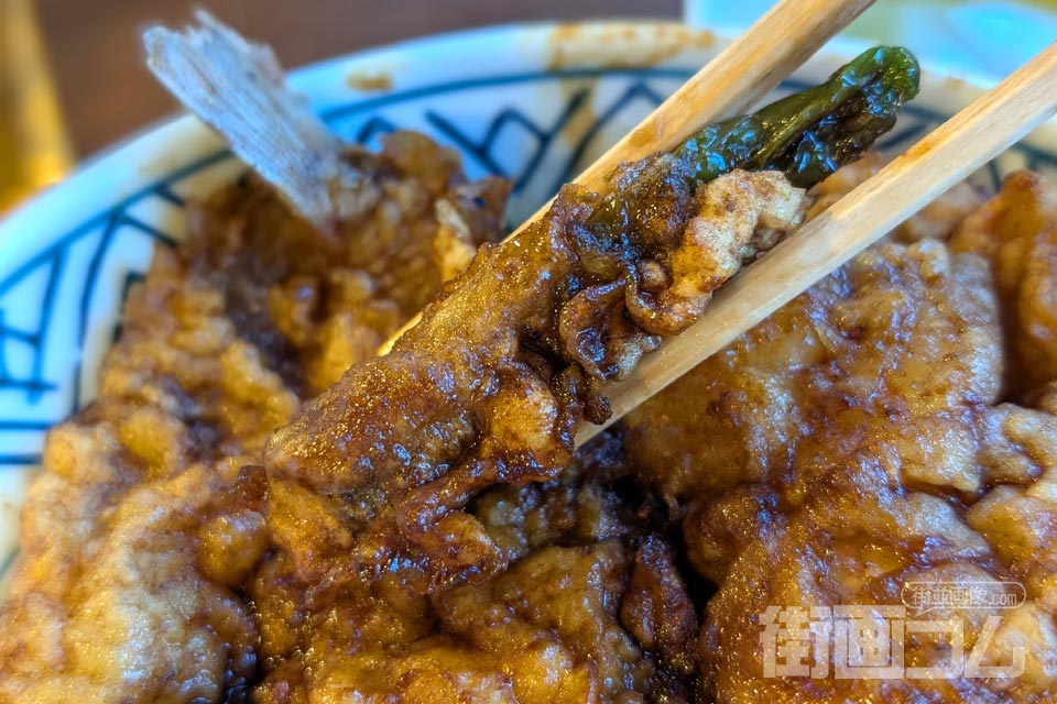 大黒家天麩羅本店「天丼」獅子唐（ししとう）の天ぷら