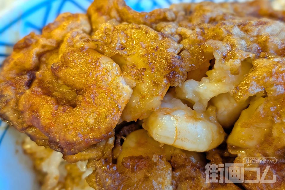 大黒家天麩羅本店「天丼」の小海老のかき揚げ
