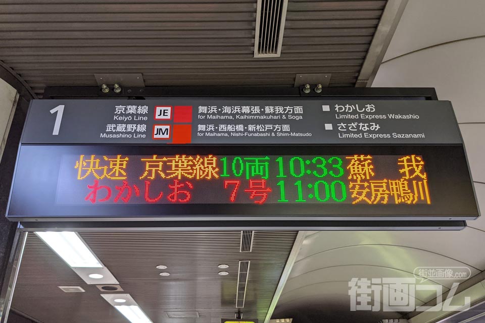 JR京葉線下り(蘇我方面)