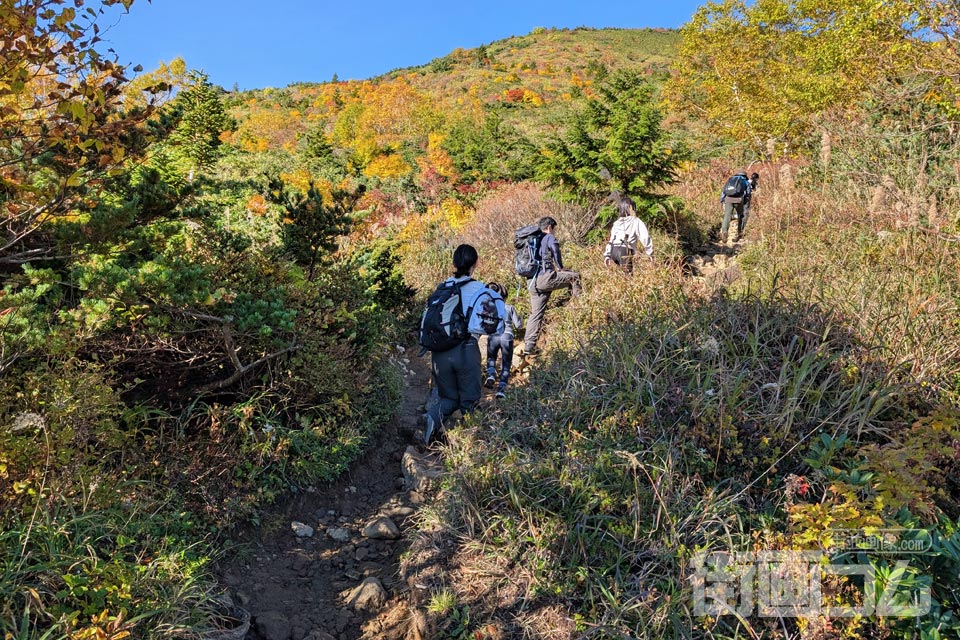 一切経山登山道