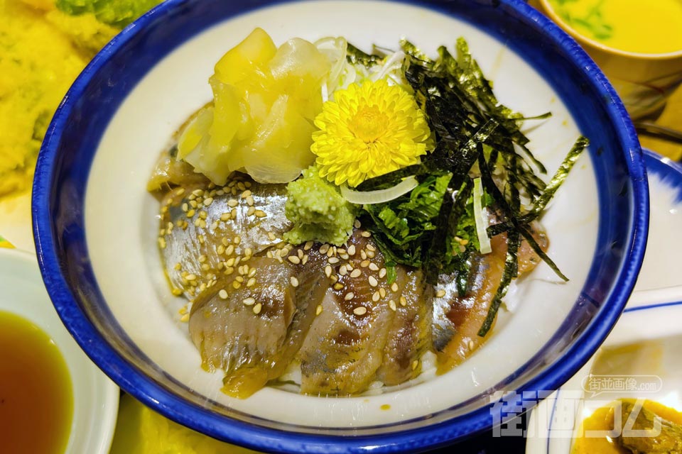 廣半「入梅いわしおまかせ御膳」入梅いわしの漬け丼