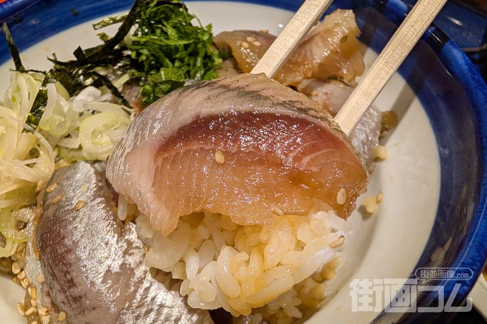 廣半「入梅いわしおまかせ御膳」入梅いわしの漬け丼