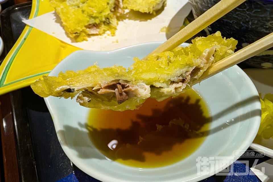廣半「入梅いわしおまかせ御膳」いわしの天ぷら