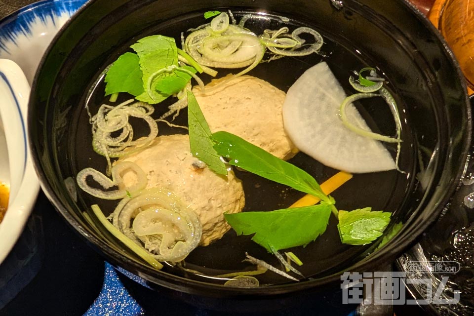 廣半「入梅いわしおまかせ御膳」いわしのつみれ汁