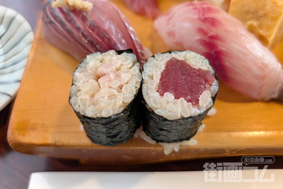 地魚鮨「巻物（麹塩辛・鉄火巻）」