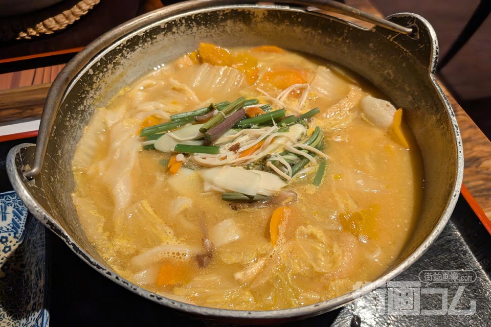信玄「鮑の煮貝ほうとう定食」