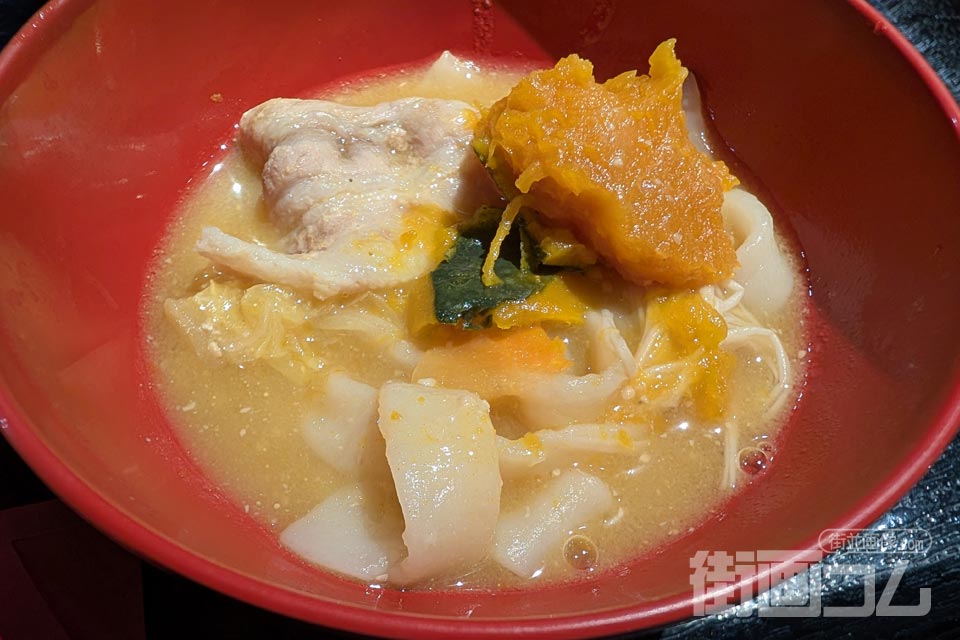 信玄「鮑の煮貝ほうとう定食」
