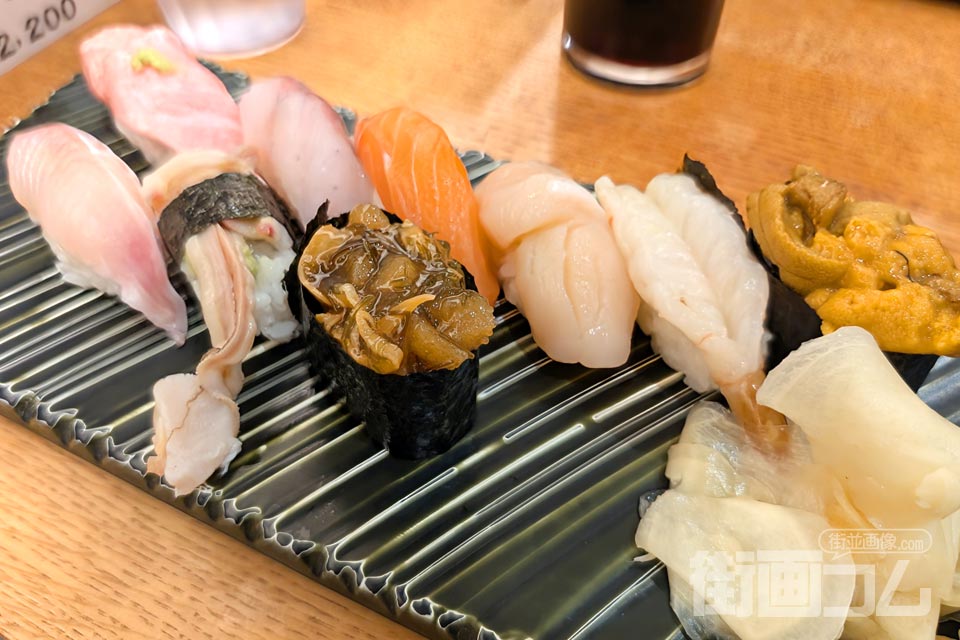 すず花「おまかせ6貫セット（特上）」＋「追加の3貫」