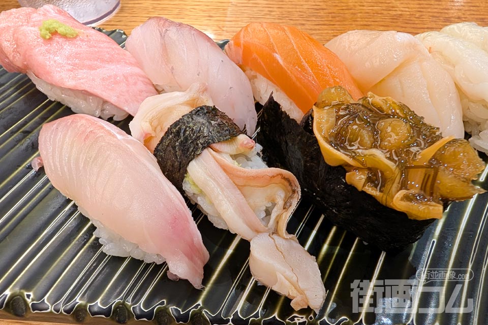 すず花「おまかせ6貫セット（特上）」＋「追加の3貫」
