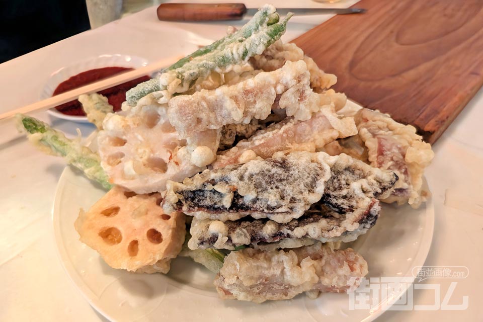 みやさん食堂「ホルモン天ぷら」