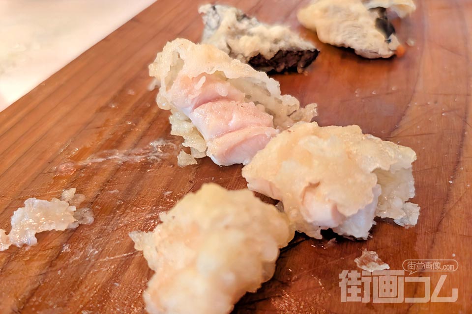みやさん食堂「ホルモン天ぷら」