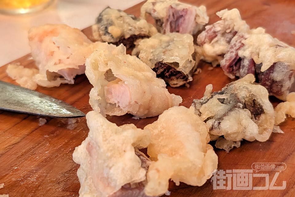 みやさん食堂「ホルモン天ぷら」