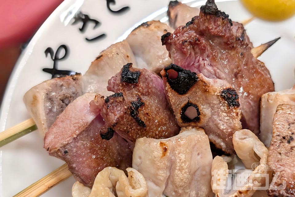 まこちゃん本店「やきとん：タン（舌）」