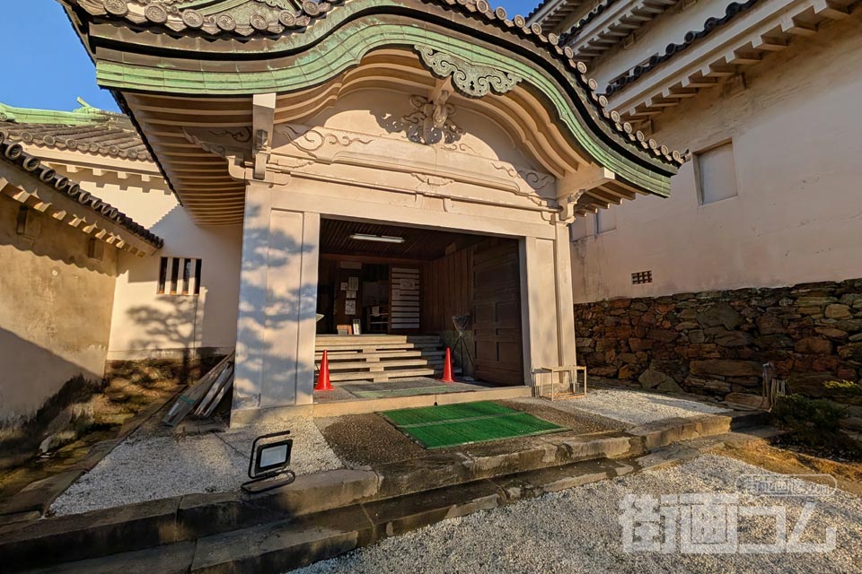 和歌山城天守入口