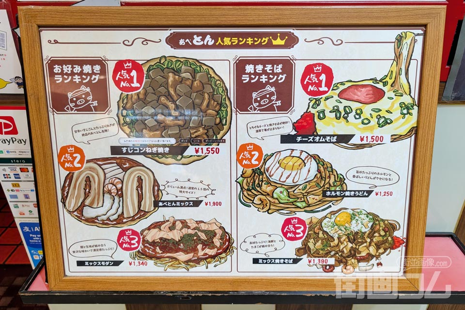 「あべとん人気ランキング」拡大