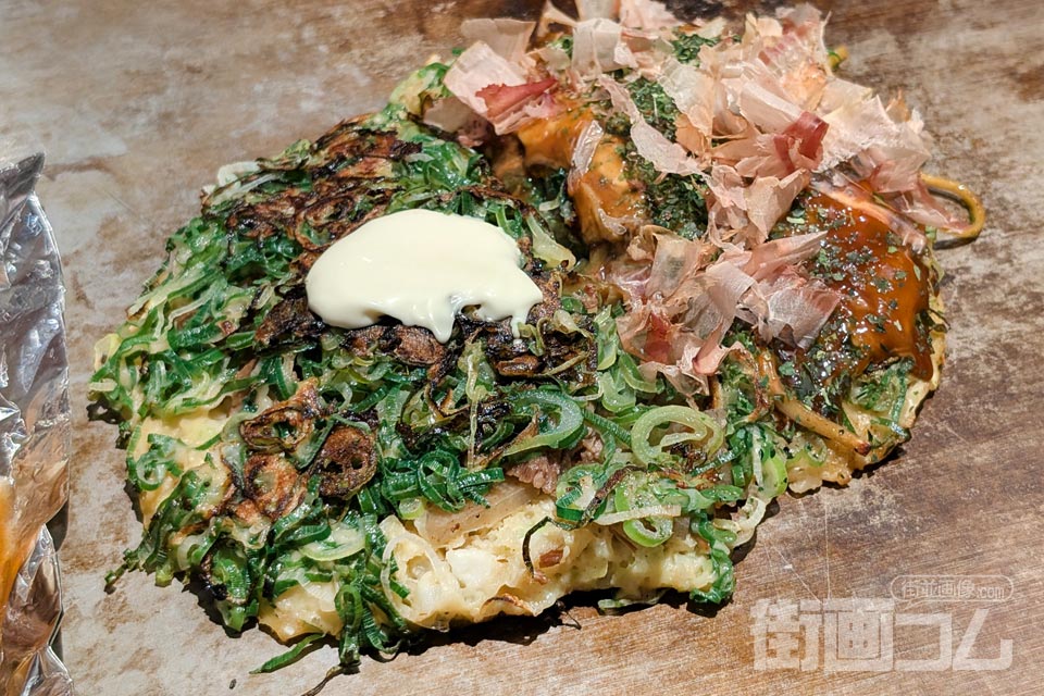 すじこんねぎ焼き（ポン酢・ソース半々）