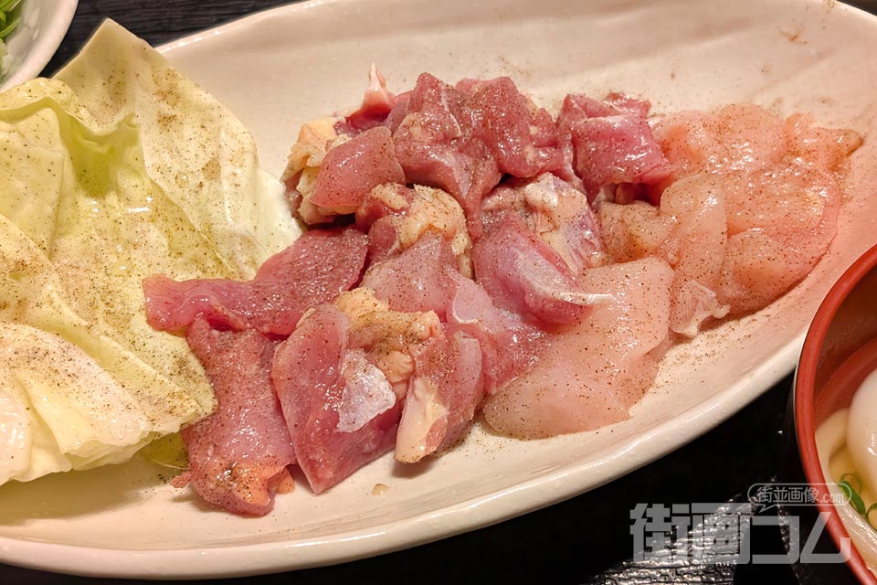 桜島溶岩焼きランチ（塩味）の鶏肉アップ