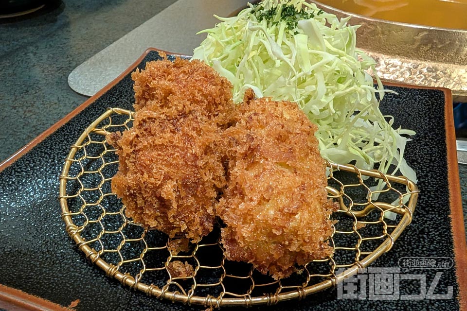 黒豚一口ヒレかつ・黒豚コロッケのアップ