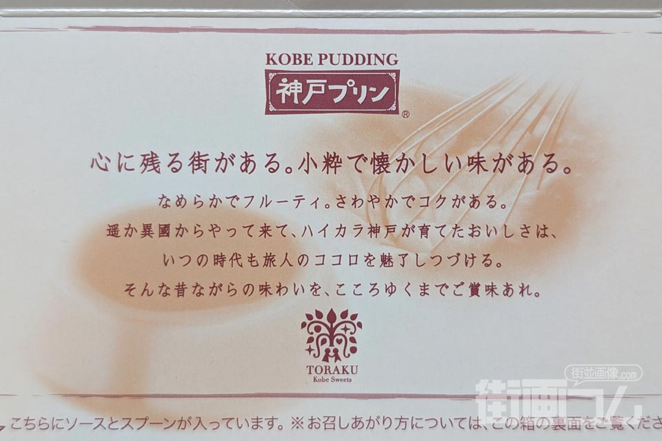 内箱の蓋裏面に書かれた説明文