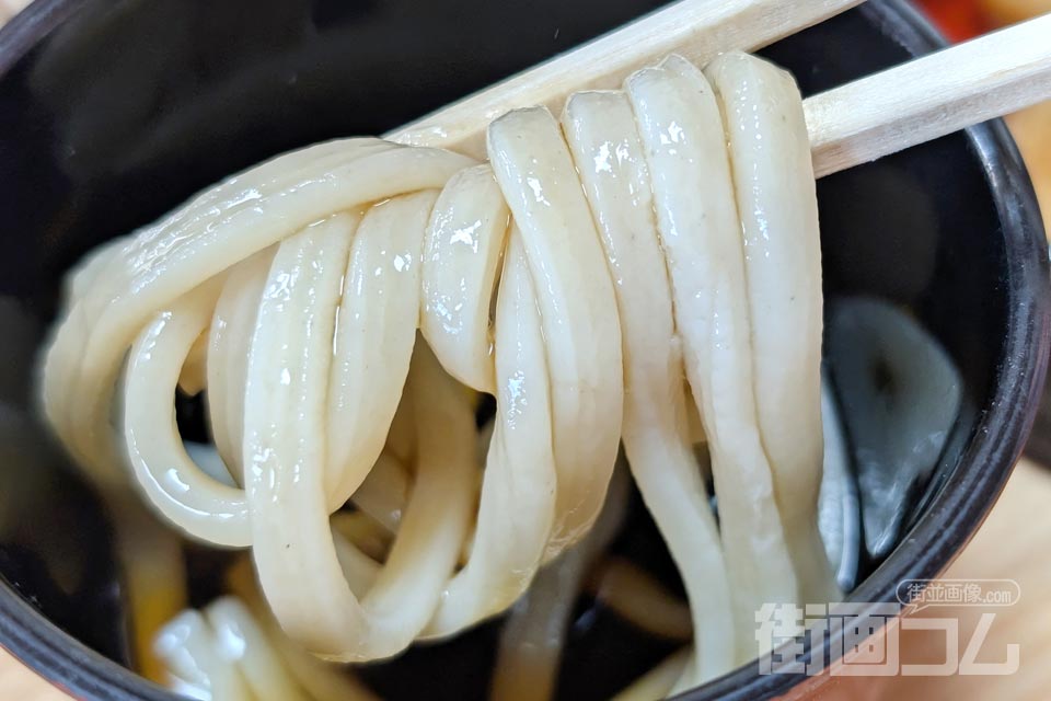 麦切り：ツユにつけて箸リフト