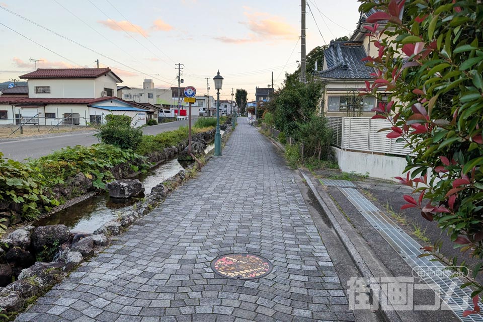 福島県福島市A001マンホール蓋の設置場所